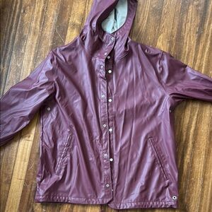 Stylish Burgundy Hooded Jacket